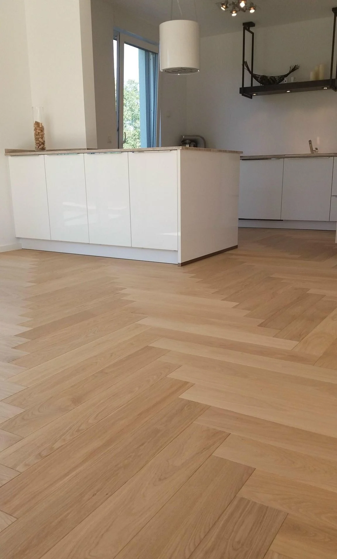 Wohnraum in Potsdam Bornstedt mit Eichenparkett